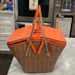 Kate Spade Orange Picnic Basket Purse